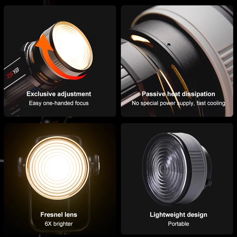 Fresnel Lens 15-55 Degree Adju - Photography Lighting Background 评论和价格